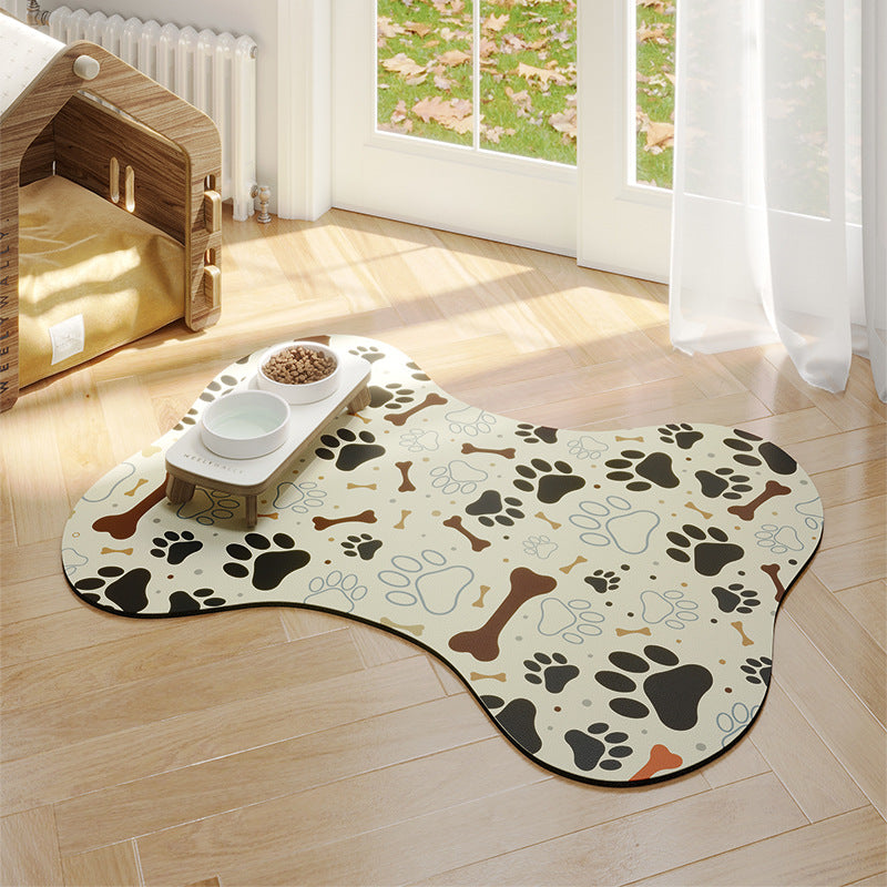 PelosettiShop minimalist water absorbing non slip pet feeding mat