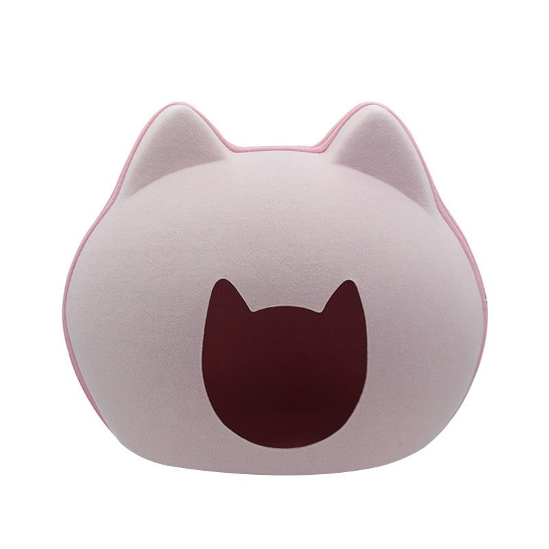 PelosettiShop lettiera chiusa in feltro casa cuccia per gatti
