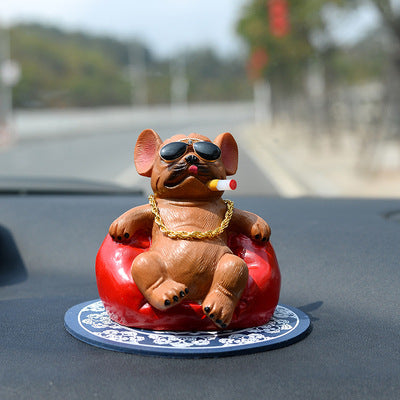 PelosettiShop creative society bully dog car ornament