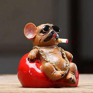 PelosettiShop creative society bully dog car ornament