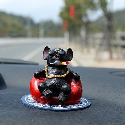 PelosettiShop creative society bully dog car ornament