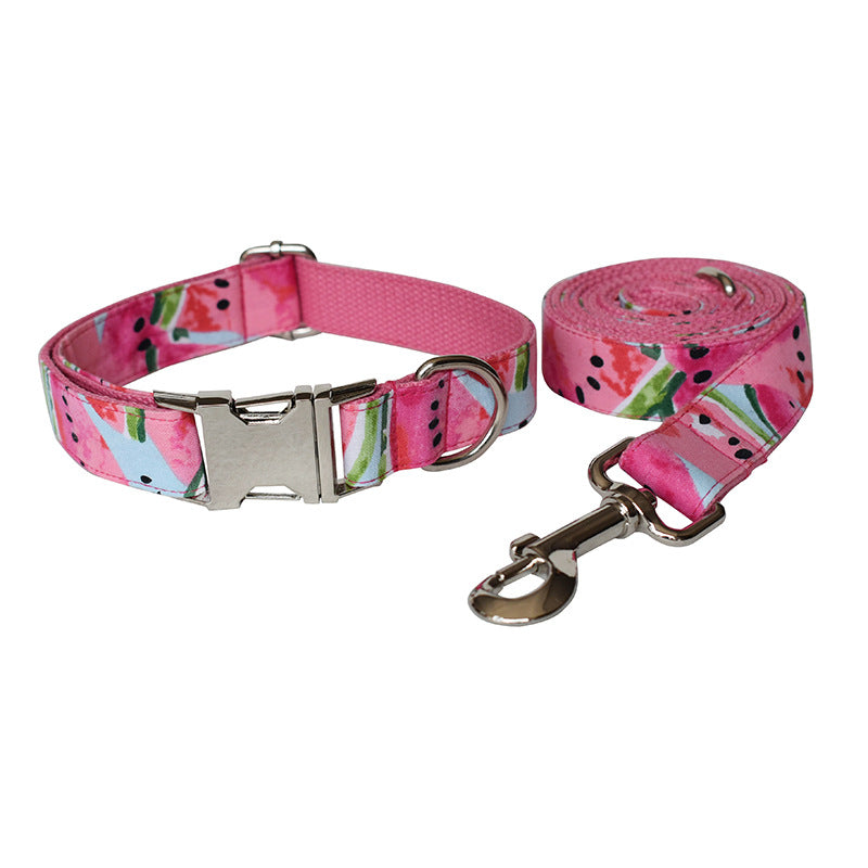 PelosettiShop watermelon dog collar and leash pet supplies