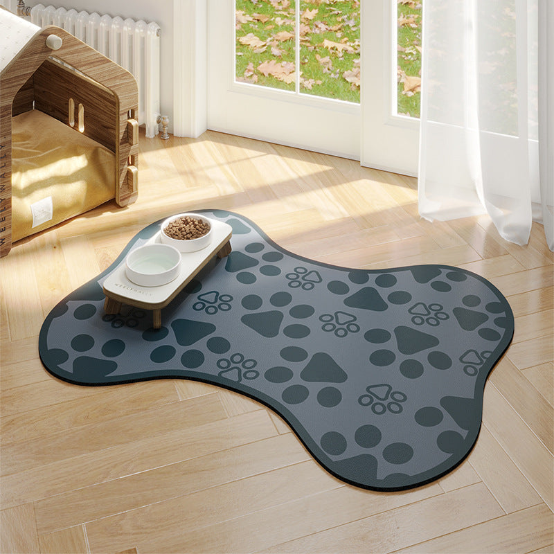 PelosettiShop minimalist water absorbing non slip pet feeding mat