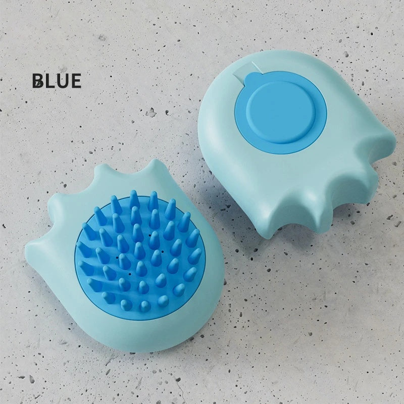 PelosettiShop pet bath brush massage comb with shampoo box