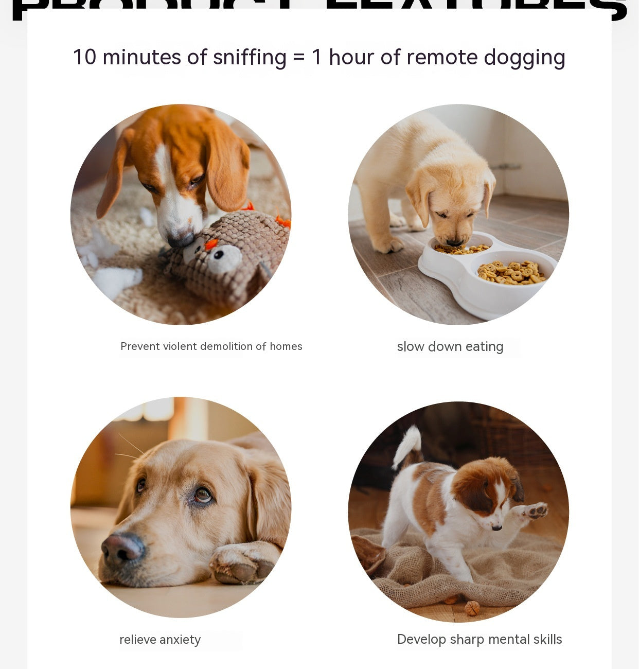 PelosettinShop Hidden Food Interactive Dog Educational Toy