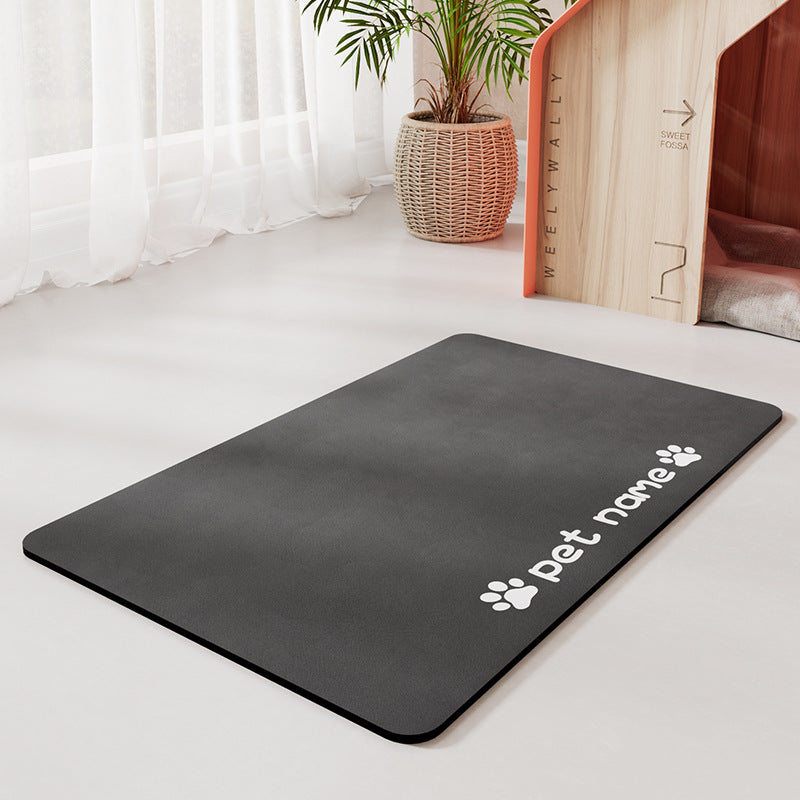 PelosettiShop minimalist water absorbing non slip pet feeding mat