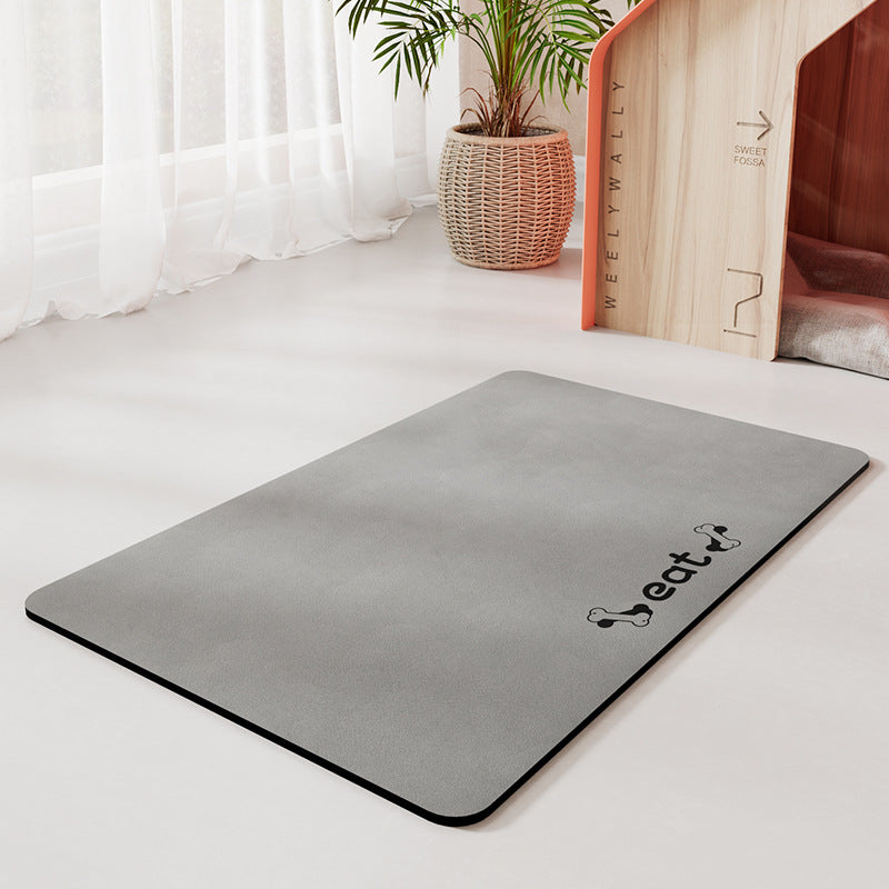 PelosettiShop minimalist water absorbing non slip pet feeding mat