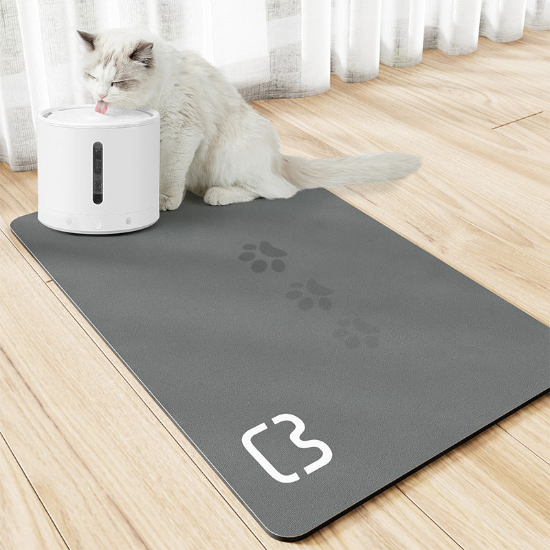 PelosettiShop minimalist water absorbing non slip pet feeding mat