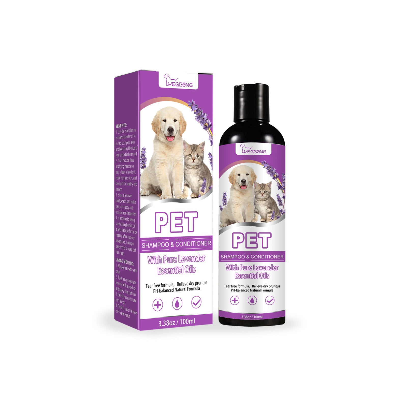PelosettiShop pet shampoo relieve itching soft non-knotted hair