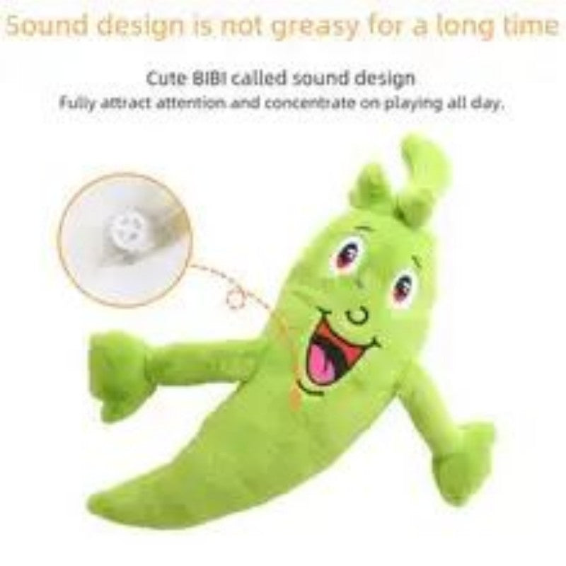 PelosettiShop plush vegetable squeaky chew dog toy