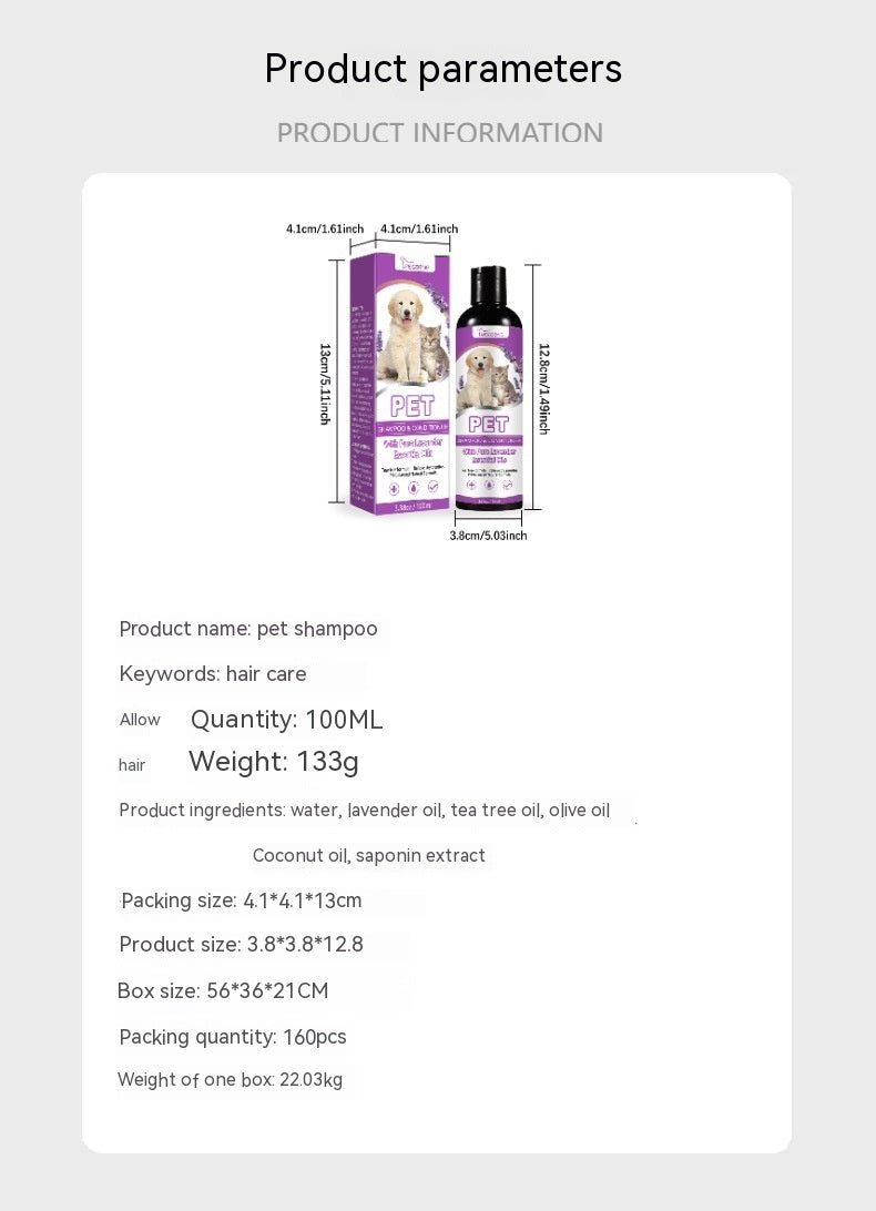 PelosettiShop pet shampoo relieve itching soft non-knotted hair