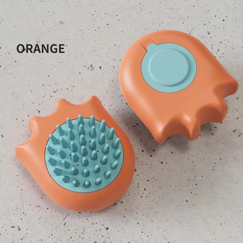PelosettiShop pet bath brush massage comb with shampoo box