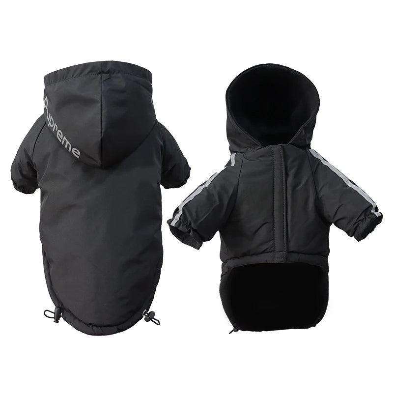 PelosettiShop cappotto impermeabile riflettente con cappuccio per cani e gatti