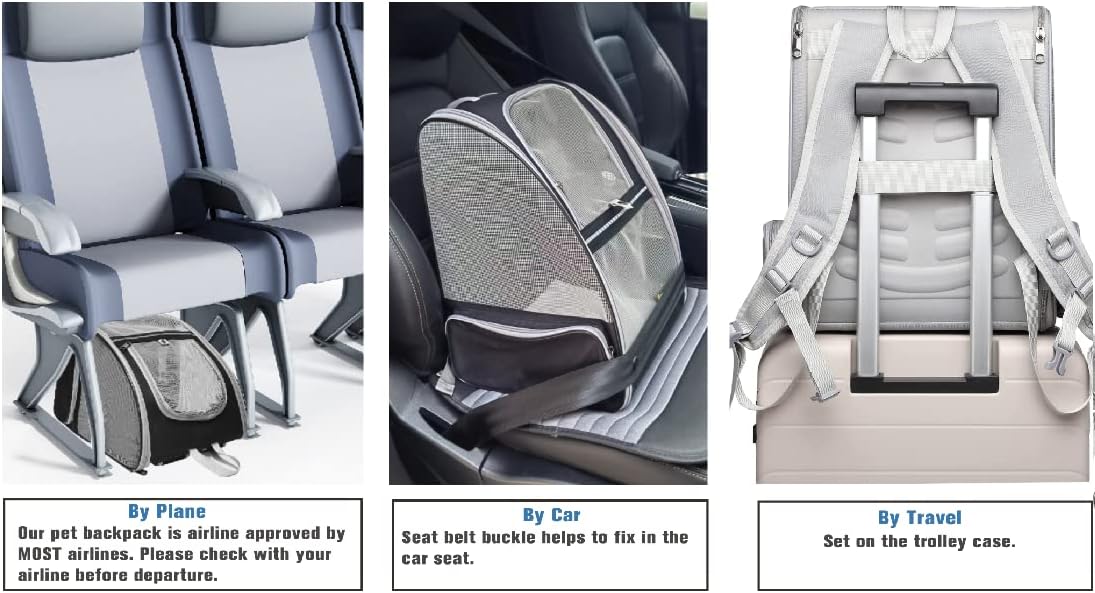 PelosettinShop Bubble Backpack Pet Carrier for Cats Dogs