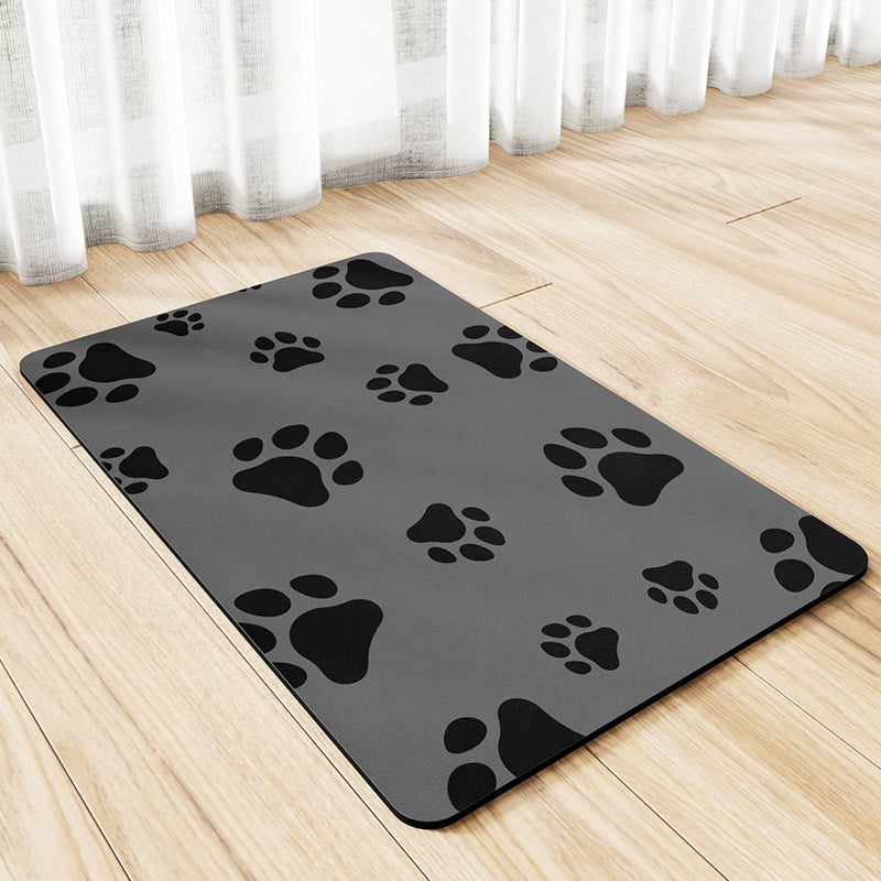 PelosettiShop minimalist water absorbing non slip pet feeding mat