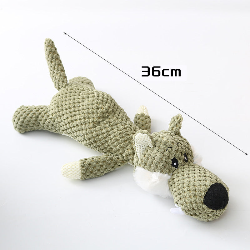 PelosettiShop Plush Cartoon Puppy Squeaky Dog Toy