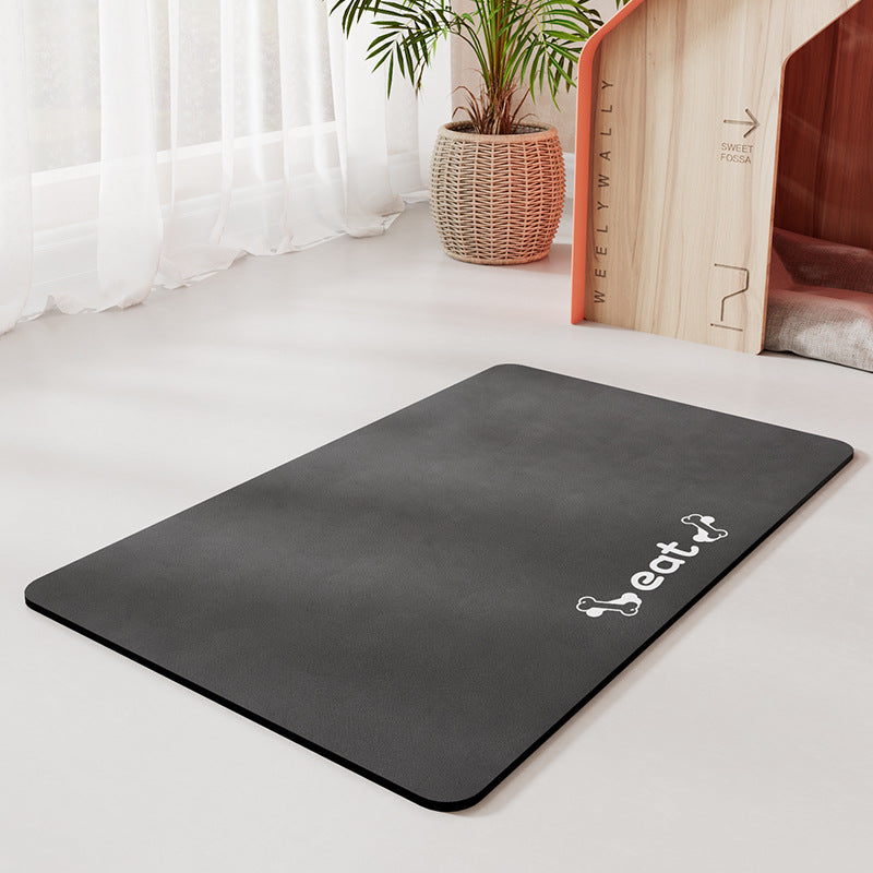 PelosettiShop minimalist water absorbing non slip pet feeding mat