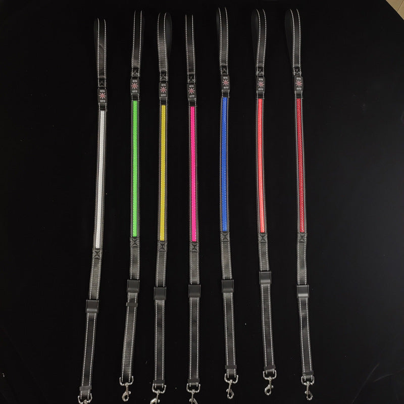 PelosettiShop usb charging portable led pet collar adjustable