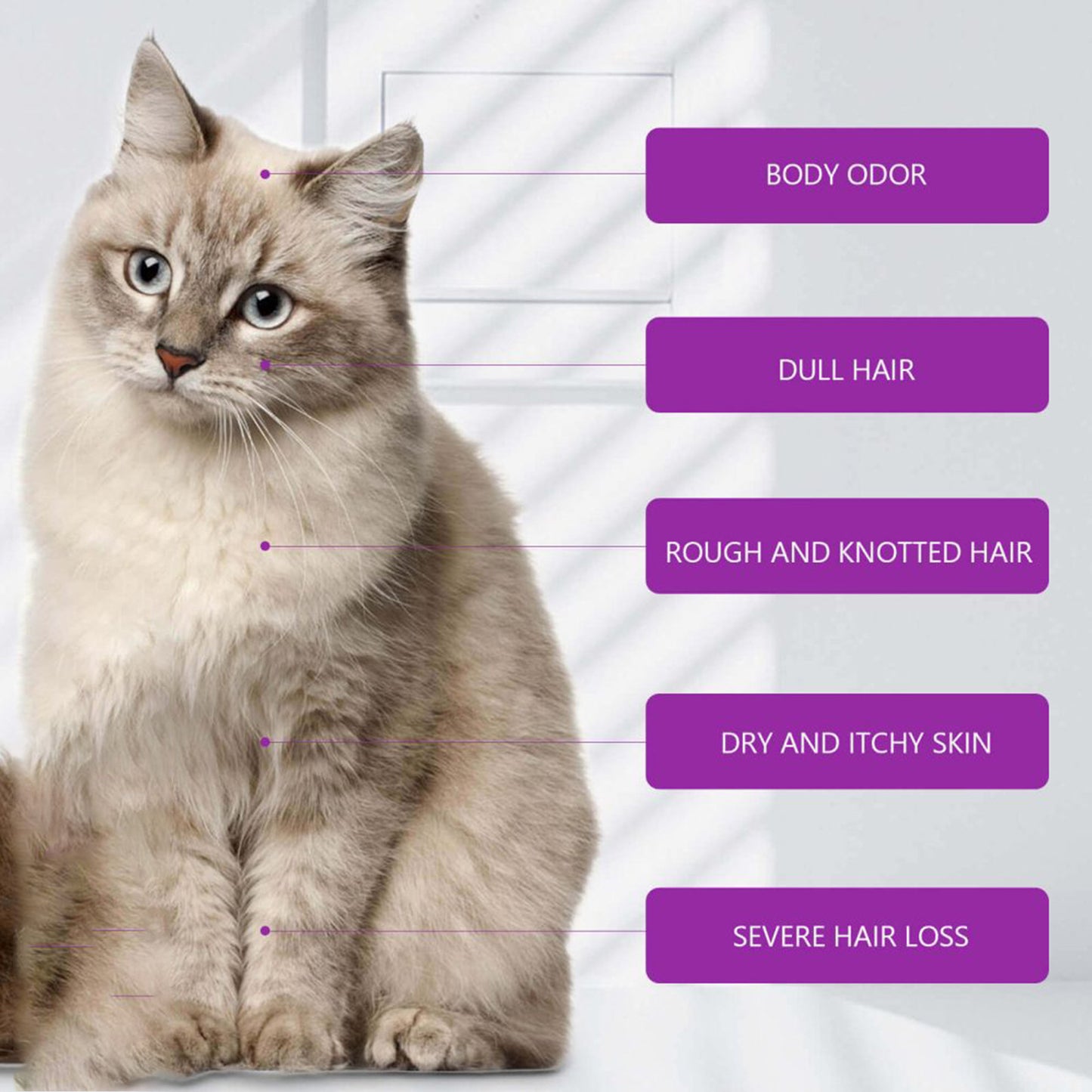 PelosettiShop pet shampoo relieve itching soft non-knotted hair