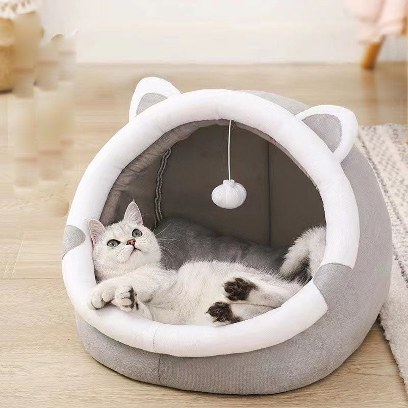 PelosettinShop Closed Cat Litter Kennel with Velvet