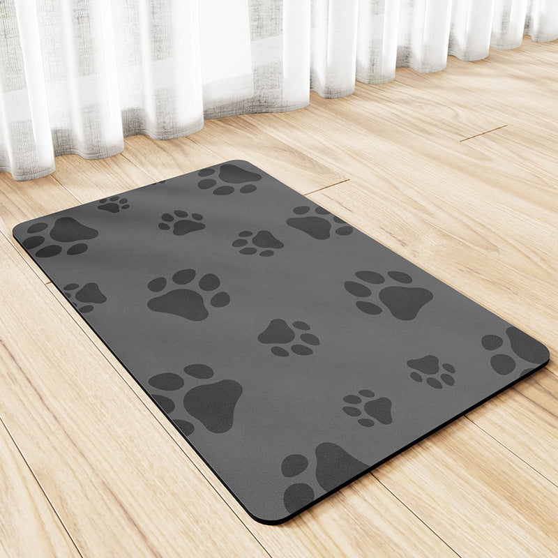 PelosettiShop minimalist water absorbing non slip pet feeding mat